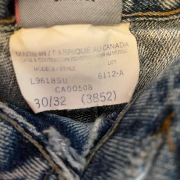 Silver Jeans Vintage Light Wash Button Fly Straight Leg Jeans L9618SU Size 30/32 - Picture 14 of 14